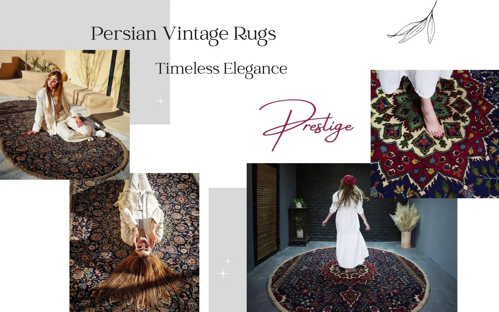 Vintage Persian Rugs & Wall art - Enchanted Fortune